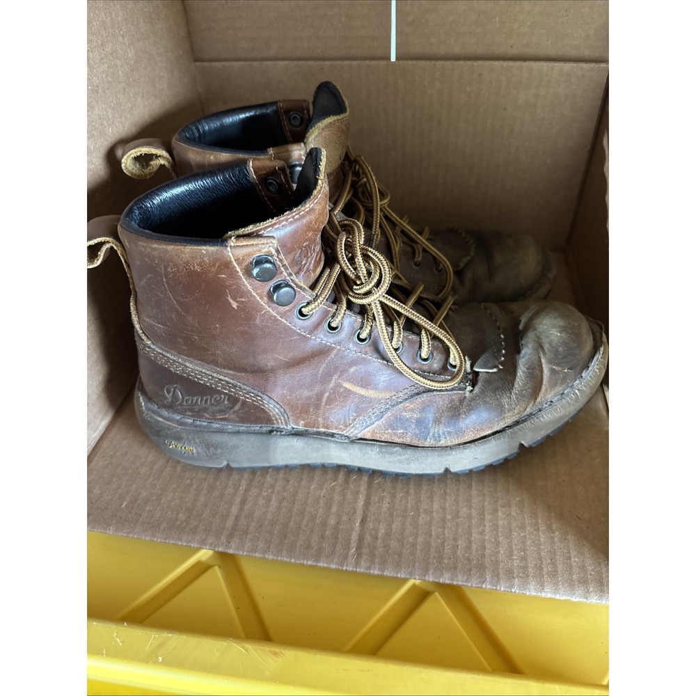 Danner Logger 917 Wood Thrush Boots Women's 7‎ Leather Vibram Sole Blem - Picture 8 of 10